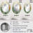 Green Gold Minimalism Poteries - Modern Oval Wall Mirror-2143129032