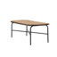 Arlisha Acacia Metal Base Dining Table