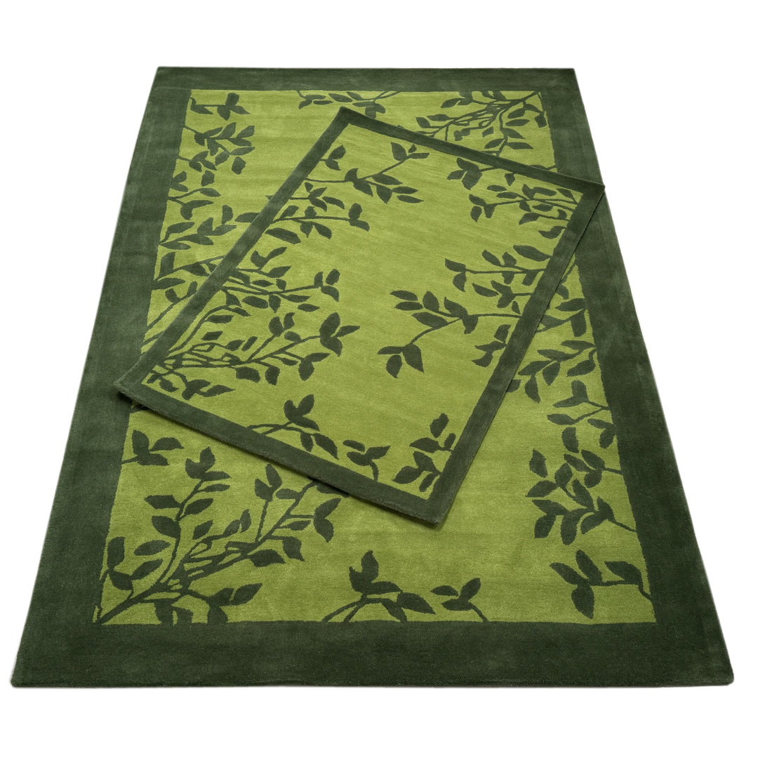 Devaron Floral Wool Hand Tufted 170cm X 240cm Area Rug
