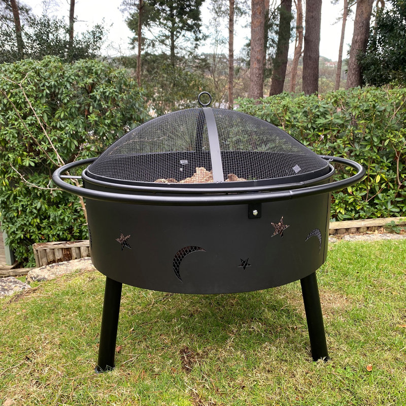 Round Wood Burning Smokeless Fire Pit