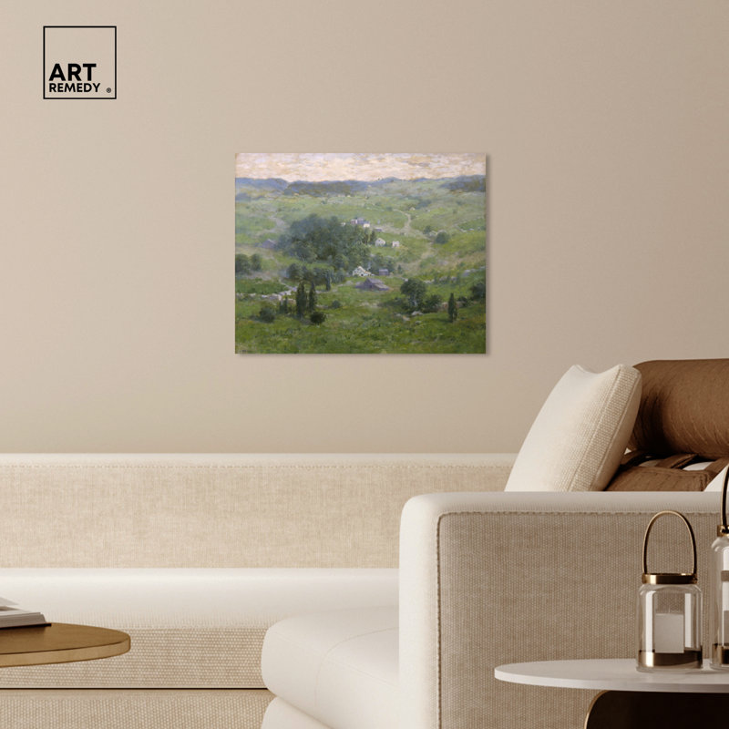 Early Summer Green Landscape Canvas Wall Art, 20" x 16"