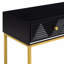 Console pour vestibule, console élégante et moderne avec rangement, console étroite avec deux tiroirs à rayures