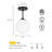 Andren Flush Light 1 Light Semi Flush Mount Ceiling Light, Globe Ceiling Light-1783668820
