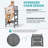 5-Piece HDPE Outdoor Bar Set – 4 Tall Bar Chairs & 1 Square Table, All-Weather Patio Furniture for Poolside, Garden, or Balcony-1475886582