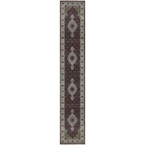 Hand-Knotted High-Quality Red Runner