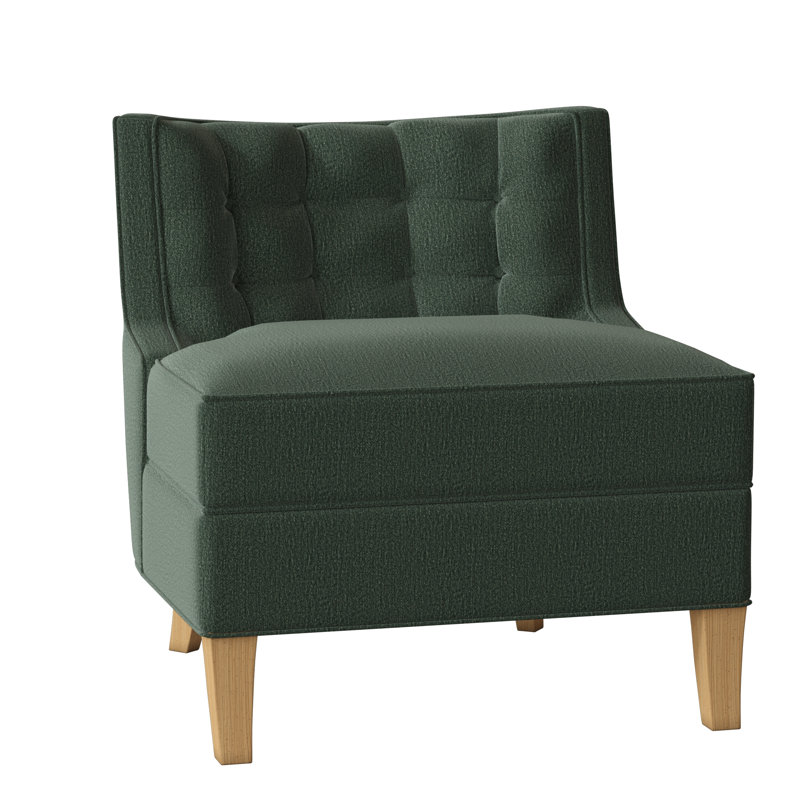 Social Tufted Slipper Chair, Elise Flax, Amber