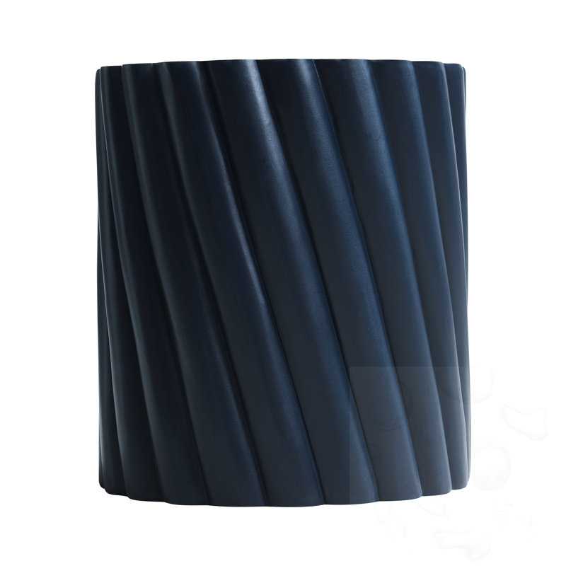 Outdoor Side Table With Fluted Design