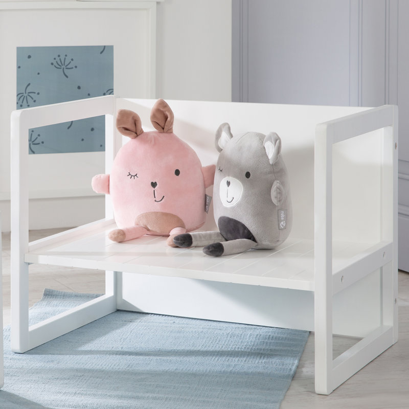 Kids 2 Piece Rectangular Play Table, White