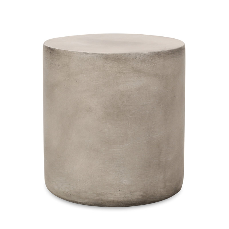 Béton léger pour cour arrière, gris - table d'appoint élégante et pratique à l'extérieur attrayante