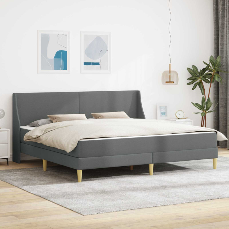 Bed, Dark Grey, Super King (6')