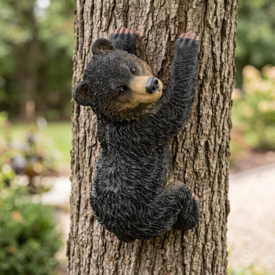 Bear Cubs Animals Weather Resistant UV Resistant Polyresin Garden Statue