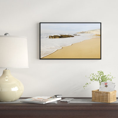 «Magoito Beach Portugal», reproduction de photo sur toile tendue encadrée