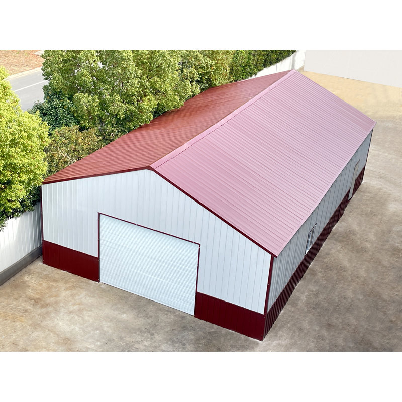 Remise de grange de garage en métal 51 pi. X 31 pi. - Remise de rangement extérieure durable en acier
