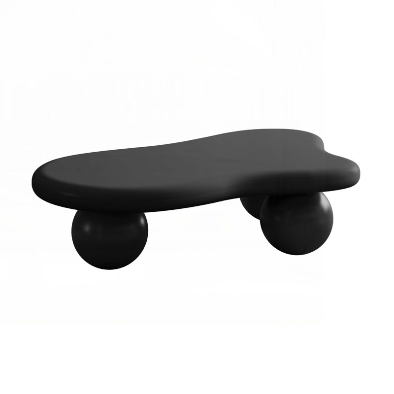 Table basse en forme de nuage, Noir, Noir, H 15,7 po x L 47,2 po x l 31,5 po