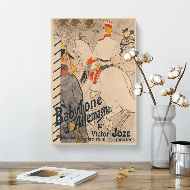 Babylone DAllemagne by Henri De Toulouse-Lautrec - Wrapped Canvas, 60cm H x 40cm W x 3cm D