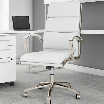 Fauteuil de direction à haut dossier en similicuir