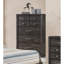 Commode en bois gris foncé 1Pc
