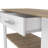 Kitchen Island 36" H, Six Casters, Two Drawers, Two Open Storage Shelves, Towel Hanger, Light Oak-1210536004