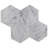 10.25" x 10.25" Marble Mosaic Wall Tile