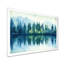 Reflet d'une rivière en forêt verte et bleue - Tableau encadré de montagnes-1101852343-1310782514