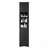Multi-Functional Corner Cabinet Tall Bathroom Storage Cabinet With Two Doors, Adjustable Shelves, And Open Shelf In Black-255421301