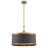 5 - Light Antique Brass Shaded Pendant