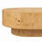 43.7'' Handcrafted Burl Wood Oval Coffee Table with Sturdy Pedestal, Mid-Century Modern Solid Wood Coffee Table for Living Room-5060936