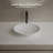 MonBlari 19" X 12" Oval Solid Surface Vessel Sink Matt White-120972174