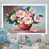 Impression blanche sur toile encadrée