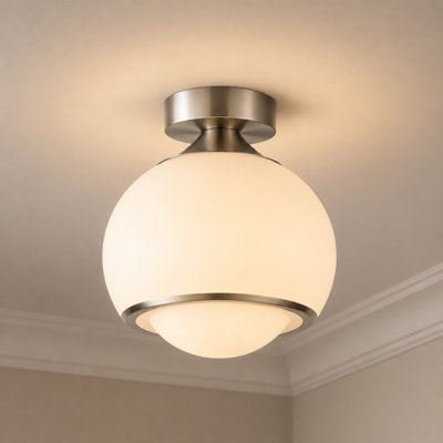 Plafonnier encastré sphérique 9,8 po à DEL 1 lumière 9CCT