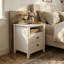 Table de chevet 2 tiroirs blanche Daneisy