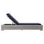 Chaise longue d'extérieur en rotin Modway Conway-2023026186