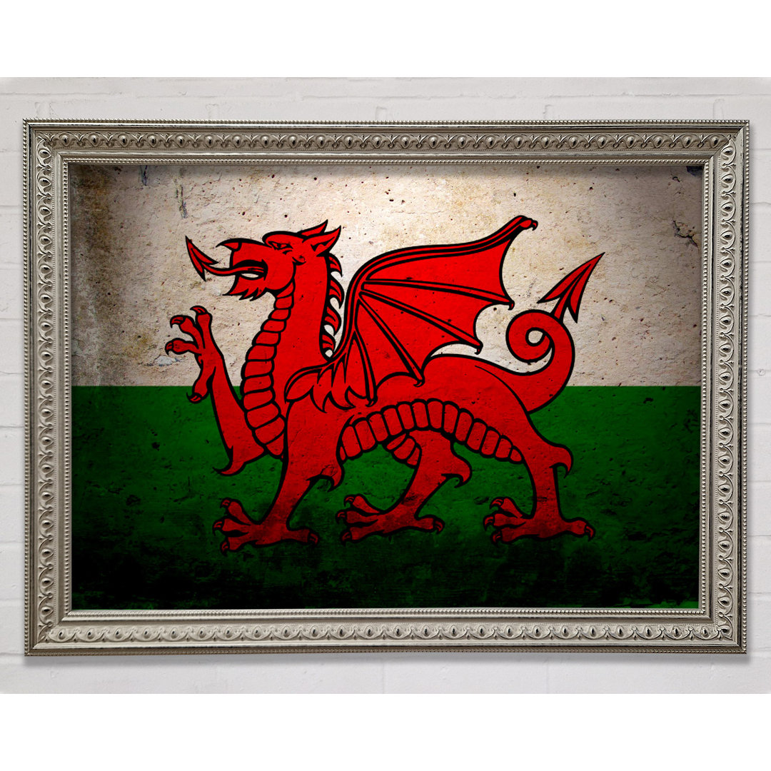 Drache von Wales Gerahmter Druck