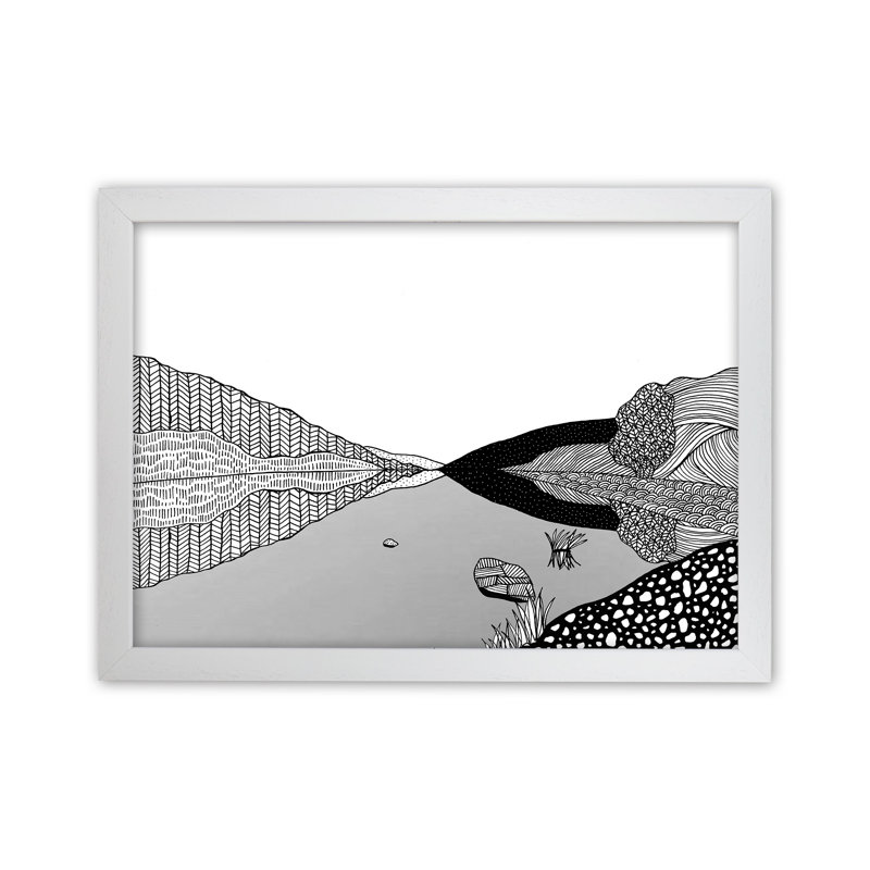 Geirionydd by Carissa Tanton - Print, 64cm H x 88cm W x 3cm D, White Framed