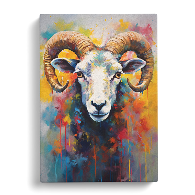 Sheep Gestural - No Frame Print, 50cm H x 35cm W x 3cm D