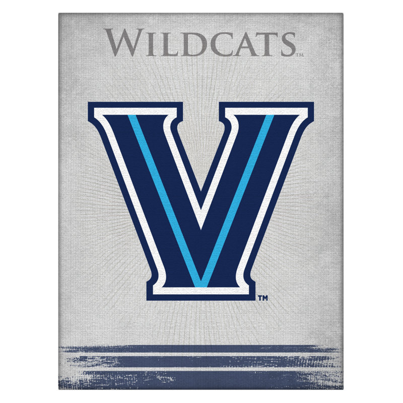 Impression sur toile tendue NCAA, H 15 po x l 20 po x P 1 po, Villanova Wildcats