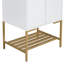 Meuble-lavabo blanc avec tablette Buldan