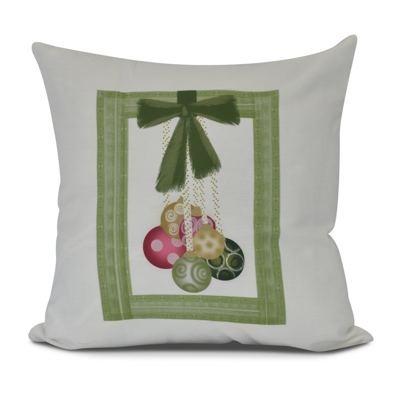 Housse et insert pour coussin carré Holiday Holiday, Vert vif, 18 po x 18 po