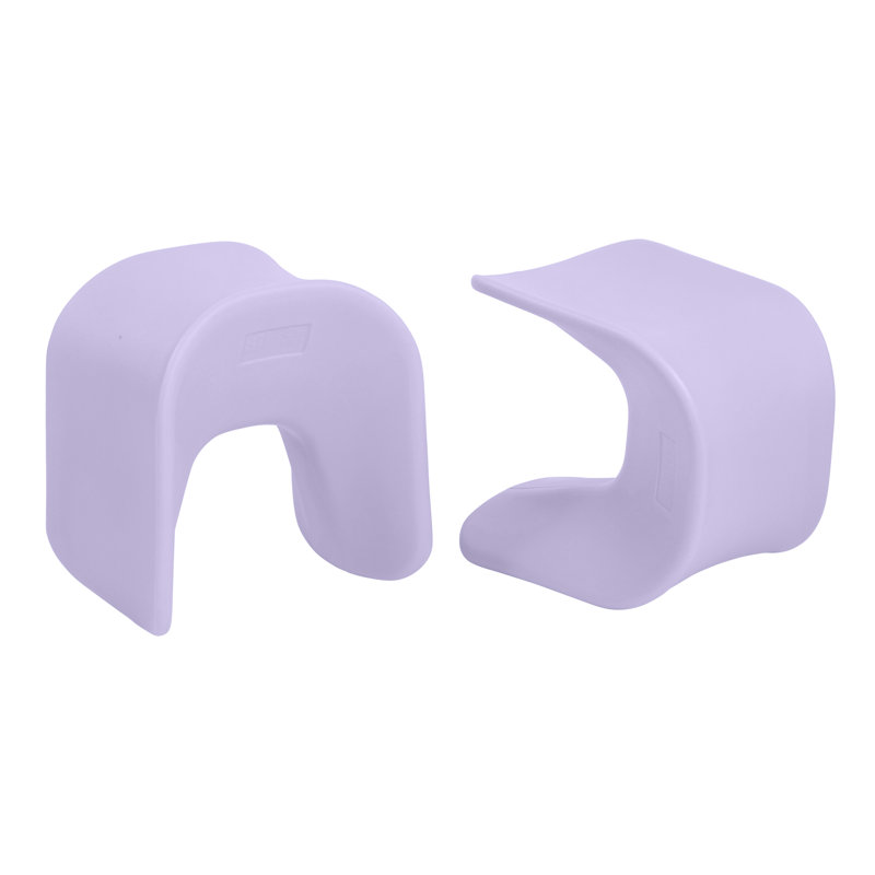 Tabouret perchoir ECR4Kids Wave, Mauve clair, 14 po à 15,1 po de hauteur, 2
