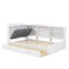 Wooden Twin-Size Platform Bed With Headboard Storage, Shelving Compartments, And Two Integrated Drawers-1434251313