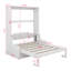 Grand lit escamotable, lit escamotable avec coussin, multifonctionnel conçu pour le bureau personnel d'une chambre d'amis