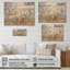 White Daisy Fields Elegance - Daisies Wood Wall Art On Natural Pine Wood-101407049