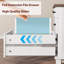 Bureau d'ordinateur 53 pouces en bois avec tiroirs, station de charge et classeur de style campagnard-2093623939