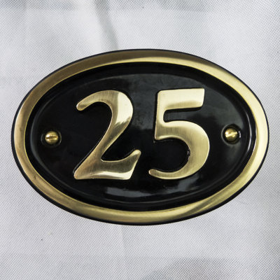Tyrinia 10cm H Reflective Aluminum House Number