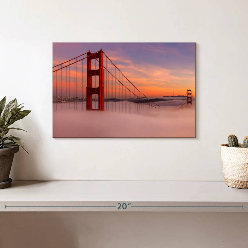 Lilie Golden Gate Bridge Clouds, H 8 po x l 12 po