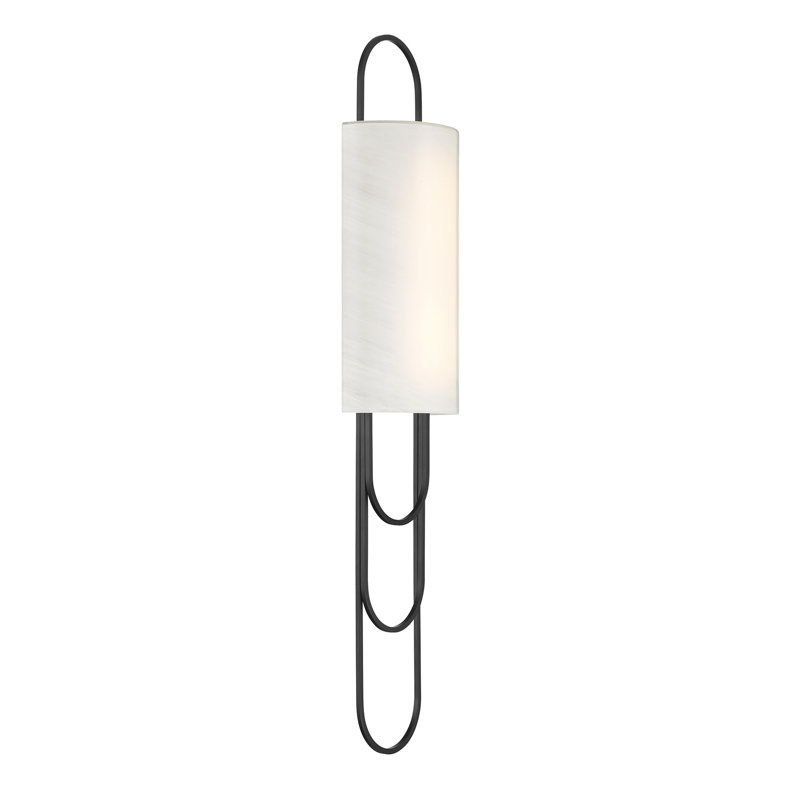 Tartine 1-Light LED Wall Sconce in Black, Black