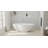 Badeloft 66.1" x 31.5" Freestanding Soaking Stone Resin Bathtub with Overflow and Drain BW-04-XL-M in Matte White-35943528