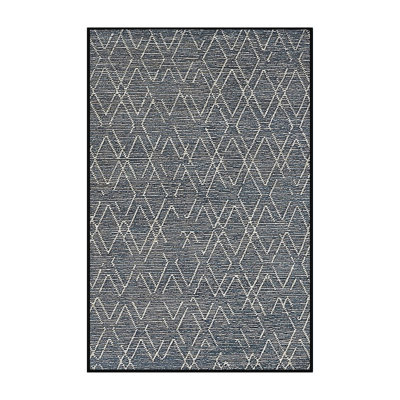 Tapis géométrique gris