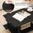 2-tier Coffee Table Irregular Center Table With Open Storage Shelf Cocktail Table-520824766
