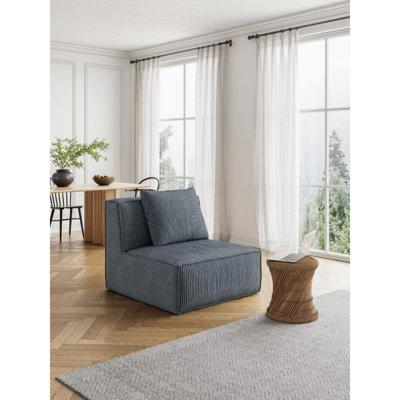Canapé-lit modulaire multifonctionnel moelleux gris moelleux Chenille